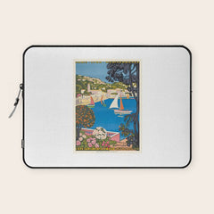 1926 FRANCE Summer On The Cote D'Azur Travel Poster Laptop Sleeve