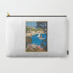 1926 FRANCE Summer On The Cote D'Azur Travel Poster Carry All Pouch