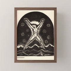"Superman" by Rockwell Kent (1919) Mini Art Print