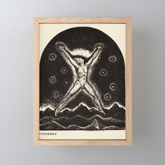 "Superman" by Rockwell Kent (1919) Mini Art Print