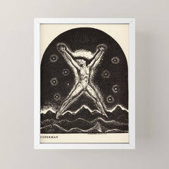 "Superman" by Rockwell Kent (1919) Mini Art Print