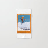 1927 Chamonix - Mont Blanc France Ski Championship Poster Bath Towel