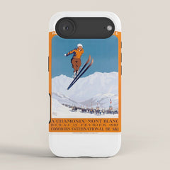 1927 Chamonix - Mont Blanc France Ski Championship Poster iPhone Case