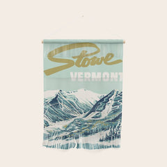 2021 Ski Stowe Vermont Vintage Poster Wall Hanging