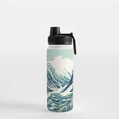 2021 Ski Stowe Vermont Vintage Poster Water Bottle