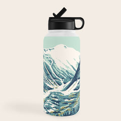 2021 Ski Stowe Vermont Vintage Poster Water Bottle