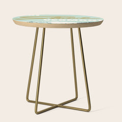 2021 Ski Stowe Vermont Vintage Poster Side Table