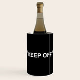 "KEEP OFF" Dark Edition Wine Chiller