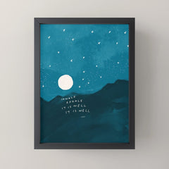 "Inhale Exhale It is Well It Is Well" Mini Art Print