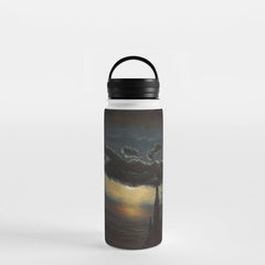 "Study of Clouds in Moonlight" by Knud Baade, 1848 Water Bottle