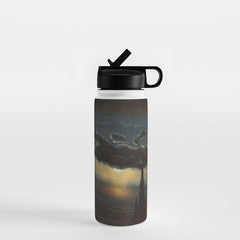 "Study of Clouds in Moonlight" by Knud Baade, 1848 Water Bottle