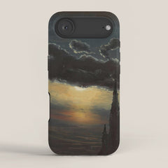 "Study of Clouds in Moonlight" by Knud Baade, 1848 iPhone Case