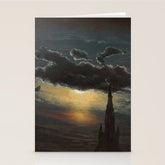 "Study of Clouds in Moonlight" by Knud Baade, 1848 Stationery Card