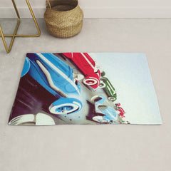 1932 Vintage 24 Hours of Le Mans French Auto Racing Wall Decor Rug