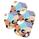 A Fantastic Journey, Graphic Collage Eclectic, Cutout Pop Art Contemporary, Snow Mountain Winter Textures Patterns, Geometric Digital Coaster