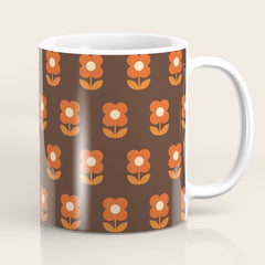 70s Flower Pattern #1 Coffee Mug