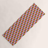 1970s Disco Dancefloor Checkerboard Pattern Yoga Mat