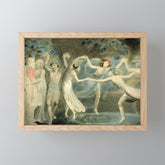"Oberon, Titania and Puck with Fairies Dancing" by William Blake (1786) from "A Midsummer Night's Dream" Mini Art Print