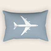 747-400 Jumbo Jet Airliner Aircraft - Slate Rectangular Pillow