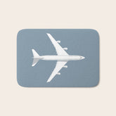 747-400 Jumbo Jet Airliner Aircraft - Slate Bath Mat