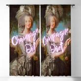 Champagne Diet' Marie Antoinette Window Curtain