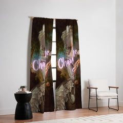 Champagne Diet' Marie Antoinette Window Curtain