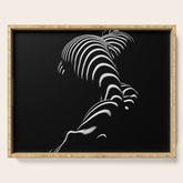0774-AR BBW Sensual Legs Hips and Ass of a Large Woman Big Beautiful Art Nude Black and White Serving Tray