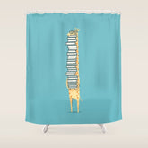 A Book Lover (blue) Shower Curtain