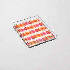 70's pattern no1 Acrylic Tray