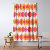 70's pattern no1 Window Curtain