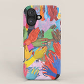 A Hand Is All We Need, Abstract Human Face Community, Humanity People Colorful Concept Positivity iPhone Case
