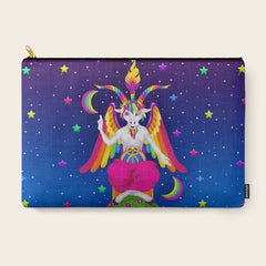 1997 Neon Rainbow Baphomet Carry All Pouch