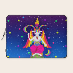 1997 Neon Rainbow Baphomet Laptop Sleeve
