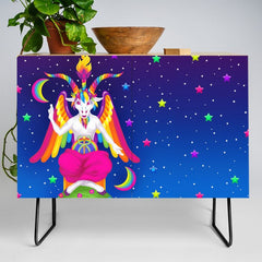 1997 Neon Rainbow Baphomet Credenza