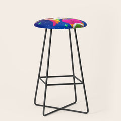 1997 Neon Rainbow Baphomet Stool