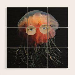 A (very) Jelly Fish Wood Wall Art