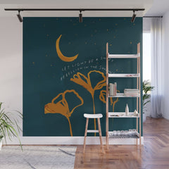 "Let Light Be A Sweet Rebellion In The Shadows" Wall Mural