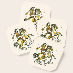 "Wild As Heck" A Cowgirl & Her Horse Coaster