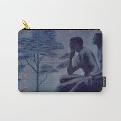 "Give me nights perfectly quiet...and I looking up at the stars" Leaves of Grass by Margaret Cook Carry All Pouch