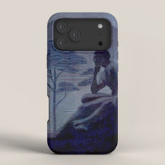"Give me nights perfectly quiet...and I looking up at the stars" Leaves of Grass by Margaret Cook iPhone Case