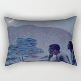 "Give me nights perfectly quiet...and I looking up at the stars" Leaves of Grass by Margaret Cook Rectangular Pillow