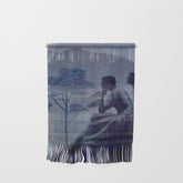 "Give me nights perfectly quiet...and I looking up at the stars" Leaves of Grass by Margaret Cook Wall Hanging
