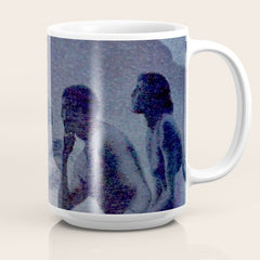 "Give me nights perfectly quiet...and I looking up at the stars" Leaves of Grass by Margaret Cook Coffee Mug