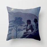 "Give me nights perfectly quiet...and I looking up at the stars" Leaves of Grass by Margaret Cook Throw Pillow