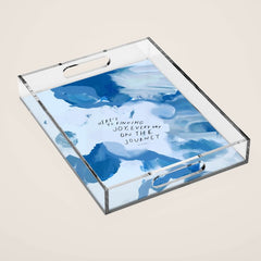 "Here's To Finding Joy, Every Day On The Journey" Acrylic Tray