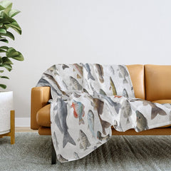 A Few Freshwater Fish Throw Blanket