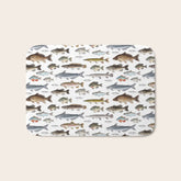 A Few Freshwater Fish Bath Mat
