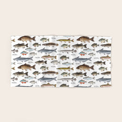 A Few Freshwater Fish Bath Towel