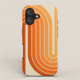 70s Retro Vintage Style Minimal Design 553 iPhone Case