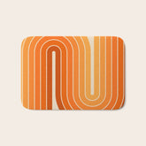 70s Retro Vintage Style Minimal Design 553 Bath Mat